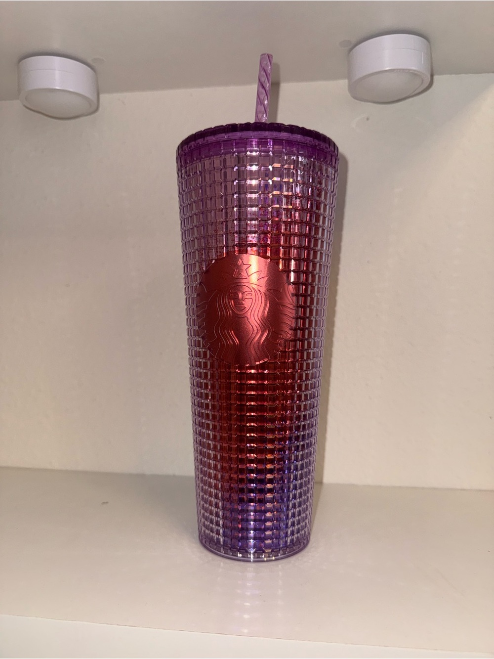 Purple and Red Ombre Starbucks Cold Cup